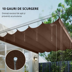 Copertina Pergola din Poliester Rezistent 350×260 cm - Img 6