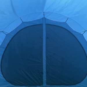 Cort de Camping pentru 5-6 Persoane cu 2 Uși, Ferestre și Buzunare de Depozitare, 475x315x215 cm, Albastru - Img 9