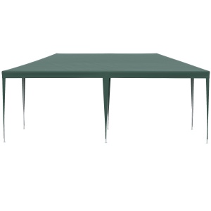 Cort de Grădină cu Orificii de Drenaj, Pereți Detașabili și Ferestre, 6x3 m, Verde - Img 9