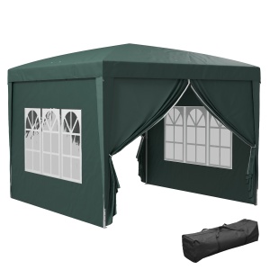 Cort impermeabil 3x3 m pentru gradina, din Oxford, Verde - Img 1