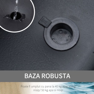 Cos Baschet Reglabil – 210-260 cm, cu Panou PVC & Roti - Img 5