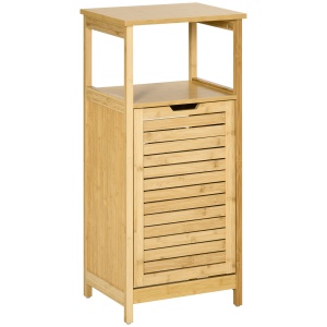 cos de rufe din bambus, 40x30x86.5 cm, lemn natural - Img 1