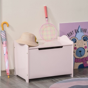 Cufar Jucarii din Lemn cu Capac Amortizat 60x40x48cm - Img 9