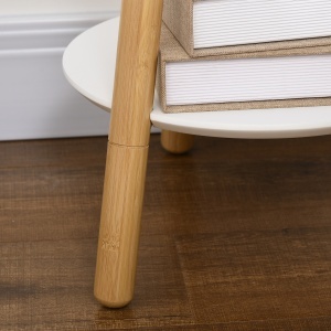 Cuier cu Masuta – MDF, Bambus & Aluminiu 171 cm - Img 7