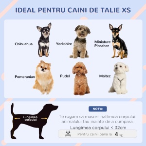 Cușcă Ridicată pentru Câini de Talie Mică cu Intrare și 2 Deschideri Laterale, Cușcă de Exterior Antiderapantă din Polietilenă, Ușor de Curățat, 60x42x40 cm, Albastru și Alb - Img 4