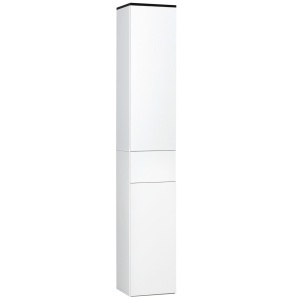 Dulap Baie 180 cm – Alb, Cu Sertar & Rafturi Reglabile - Img 1