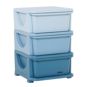 dulap cu 3 sertare, din plastic, 37x37x56.5 - Img 1