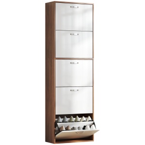Dulap Pantofi 60×28×189 cm – 5 Sertare & Spatiu pentru 30 Perechi - Img 1