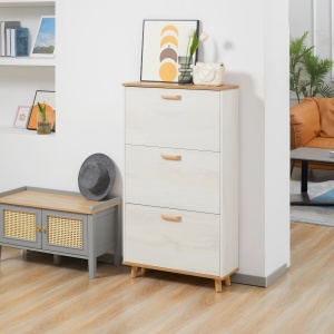 Dulap Pantofi Alb 70×23,5×122 cm – Sertare & Rafturi Reglabile - Img 2