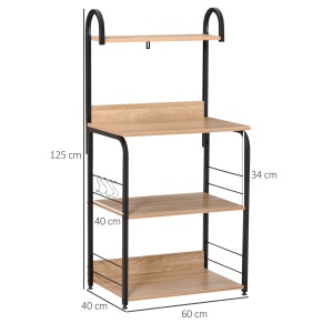 Dulapior Microunde 60×40×125 cm – Rafturi & Carlige Metalice - Img 3
