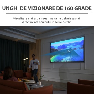 Ecran Proiectie 120” – 244×183 cm, Montaj pe Perete - Img 5