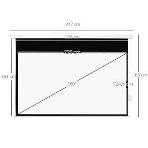 Ecran Proiector 100” – Montaj Pe Perete sau Tavan - Img 3