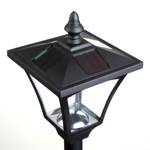 Felinar de Gradina Led Panouri Solare, Negru, 120cm - Img 9