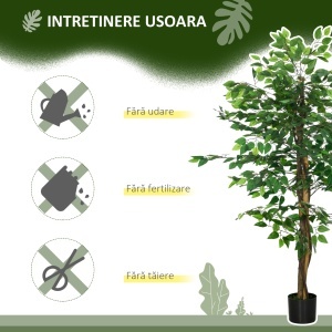 Ficus artificial cu ghiveci, interior/exterior - Img 5