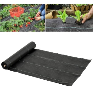 Foaie Neagra de Mulci 50x2m pentru Gradina, Sera, Gradina Drenaj - Img 2
