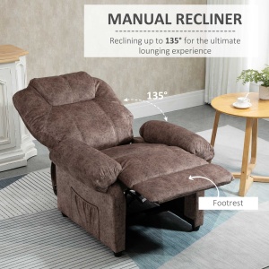 Fotoliu Relax Maro – inclinabil Manual cu Material Textil - Img 4