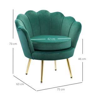 Fotoliu Vintage – Catifea Verde, Design Elegant Dormitor - Img 3
