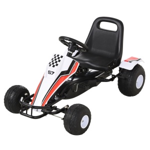 Gokart cu pedale pentru copii 3-6 ani scaun reglabil din metal plastic - Img 1