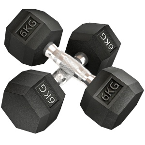 Haltere Antiderapant 6kg Negru - Img 1