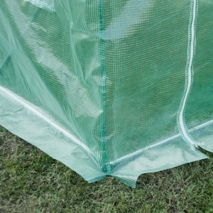 Învelitoare pentru Seră cu 12 Ferestre, Ușă Rulabilă și Margini Îngropate, 3x2x2 m, Verde - Img 8