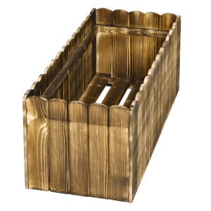 Jardinieră de Grădină Dreptunghiulară pentru Plante, 80x33x30 cm, Lemn Natural - Img 8