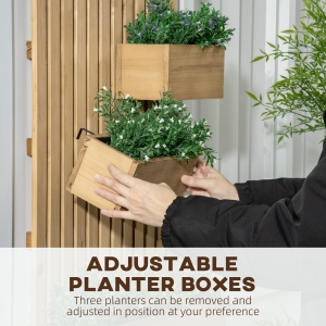 Jardiniera Lemn Exterior – Verticala cu 3 Ghivece Detasabile - Img 5