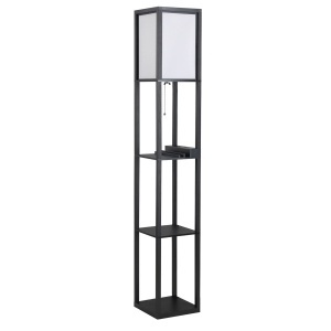 lampa de podea, 26x26x160cm, alba - Img 1