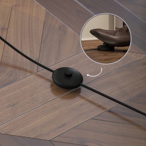 Lampă de Podea cu 3 Rafturi Integrate, Design Modern din MDF, 26x26x160 cm, Lemn Natural - Img 8