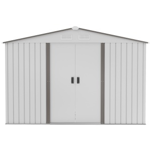 Magazie Gradina 277×195×192 cm – Otel & PP cu Usi Glisante Duble - Img 4
