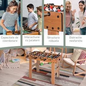 Masa de Foosball Profesionala in Lemn MDF, 87x 4 x78cm - Img 6