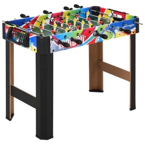 Masă de Fotbal cu 2 Panouri de Scor, din Lemn, Oțel Inoxidabil și Plastic, 86.5x43.5x63 cm, Multicolor - Img 1
