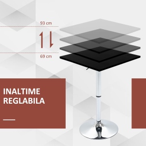 Masa Reglabila Patrata – Pentru Bar, Sufragerie sau Bucatarie - Img 4