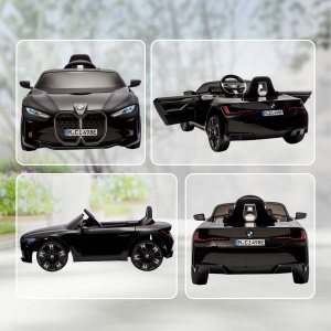 Mașină Electrică pentru Copii 3-6 Ani cu Licență BMW, cu Telecomandă, Claxon și Faruri, 115x67x45 cm, Neagră - Img 9