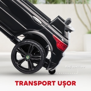 Mașină Electrică pentru Copii cu Motor Dublu, Suspensie și Telecomandă, 110x68x52 cm, Negru - Img 6