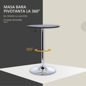 Masuta Bar Rotunda – Reglabila & Rotativa 360° - Img 5