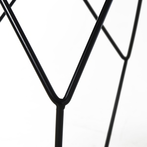 masuta geometrica, otel 54x54x44cm, negru - Img 9