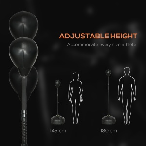 Minge de Box de Podea Bază Umplută Înălțime Reglabilă 145-180 cm - Img 5