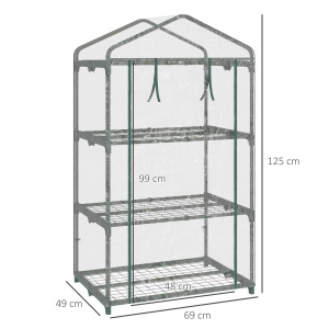 Mini Sera de Gradina cu Invelis din Plastic - Img 3