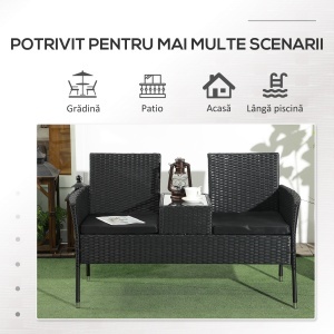 Mobilier de Terasa pentru 2 Persoane cu Masa de Ceai - Img 7