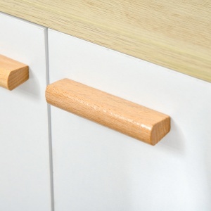 Mobilier multifunctional cu dulap cu 2 usi si compartimente deschise, din lemn, alb - Img 8