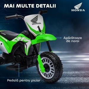 Motocicleta Copii 6V – Honda CRF450RL cu 3 Roti, Lumini & Sunete - Img 7