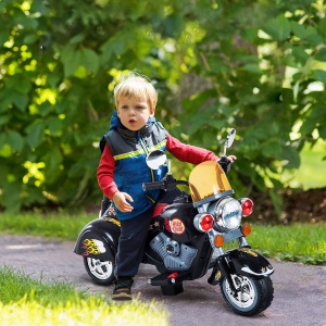 Motoreta Electrica pentru Copii 3-6 ani cu 3 Roti 6V, Negru - Img 2
