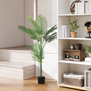 Palmă Artificială Areca înaltă de 150 cm pentru Interioare cu Vas Verde - Img 2
