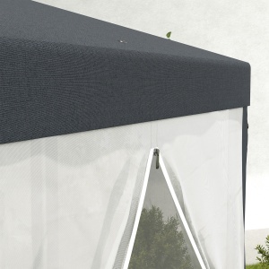 Pavilion 4x4 m de Gradina Hexagonal cu Pereti din Plasa - Img 9