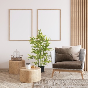 Plantă Artificială de Bambus Înaltă de 90 cm cu 504 Frunze din PEVA și PP Verde cu Ghiveci de Ciment Ø15x12.5 cm - Img 2