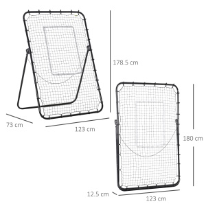 Plasa Rebounder Fotbal – Pliabila, Cu tinta & Unghi Reglabil - Img 3