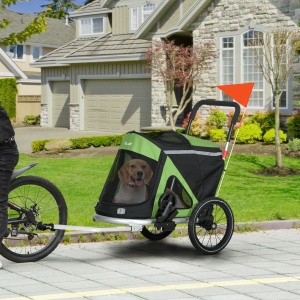 Remorca Bicicleta 2-in-1 – Carucior Caini Pliabil cu Cadru Aluminiu - Img 2