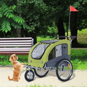 Remorca Bicicleta Caini – 130×90×110 cm, Verde & Ventilata - Img 2