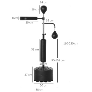 Sac Box de Podea 3 in 1, Inaltime Reglabila 160-230cm - Img 3