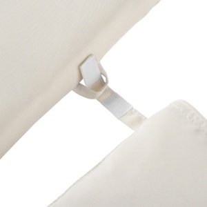 Saltea pentru Sezlong Scaun pentru Soare de Gradina, Alb,Crem,198x53x5cm - Img 8